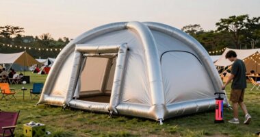 inflatable festival camping tents