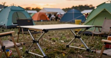 large festival camping table