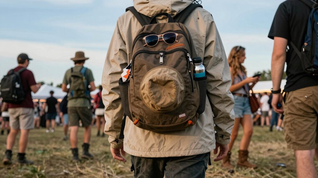 layered clothing and hydration