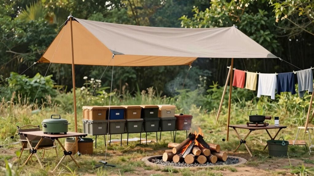 maintain clean camping area