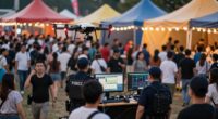 monitoring festival crowds secretly
