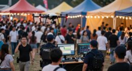 monitoring festival crowds secretly