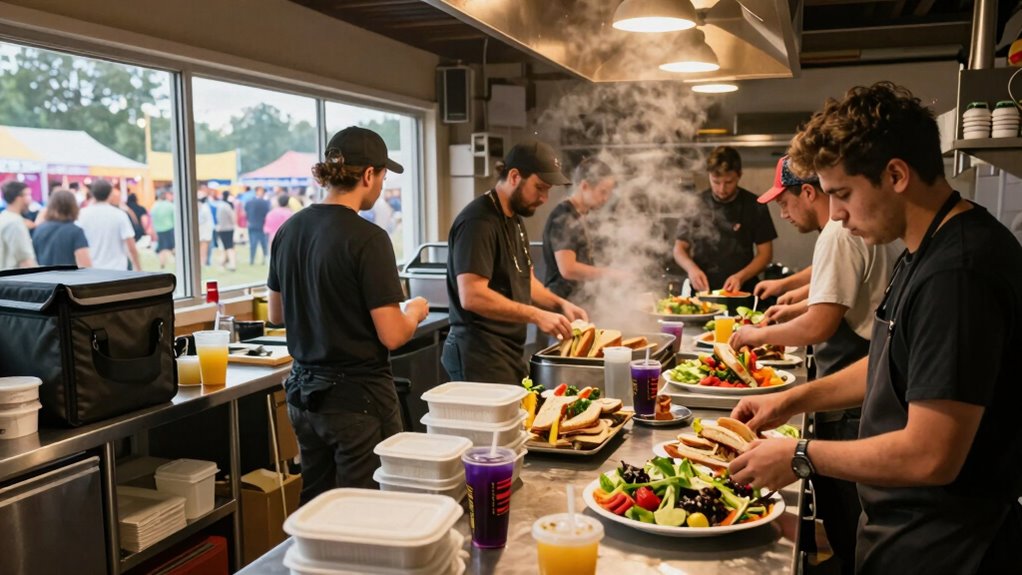 nourishing diverse festival catering