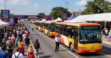 organized festival transportation zones