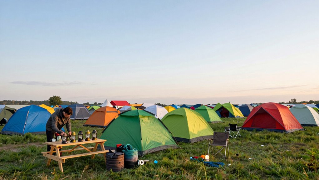 organized safe festival camping