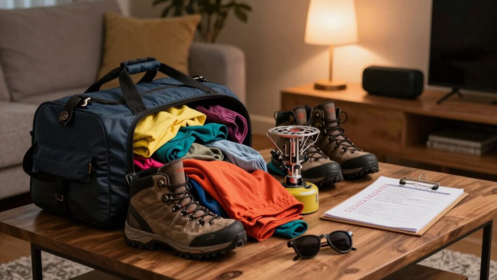 pack plan organize sleep