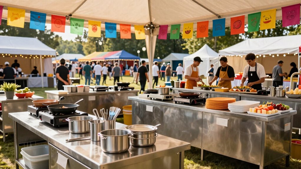 portable safety focused kitchen setup