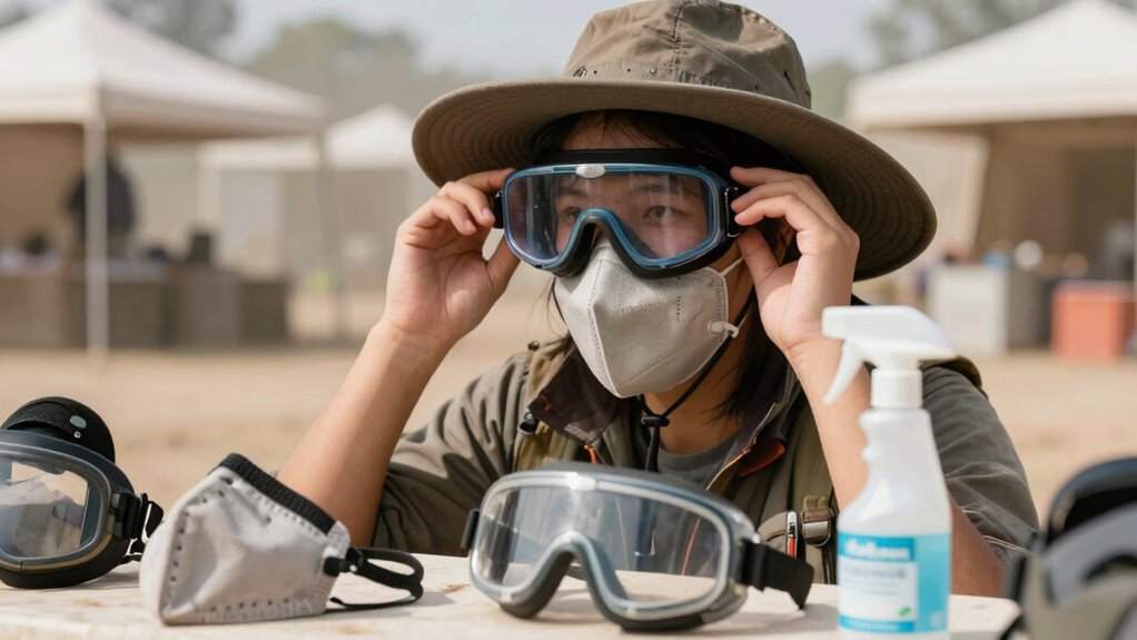 protective gear and cleanliness