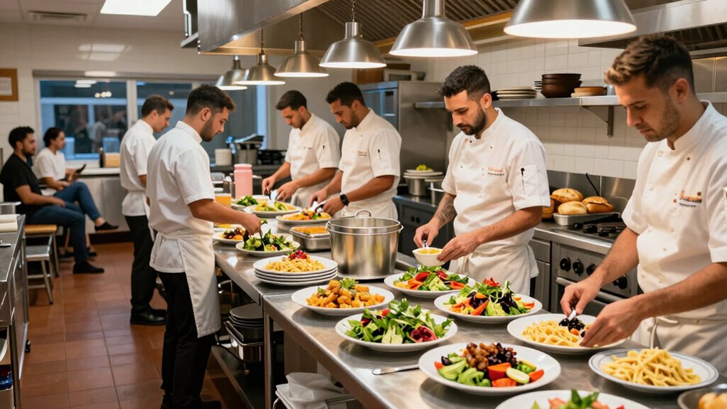 providing food for staff