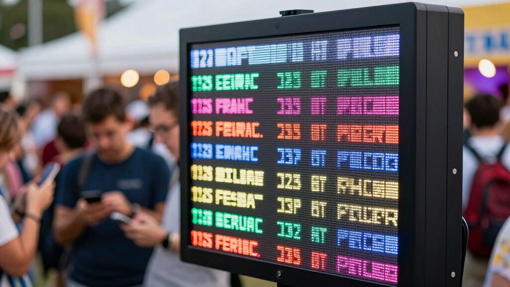 real time festival schedule updates