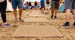 sand mats improve entryway safety