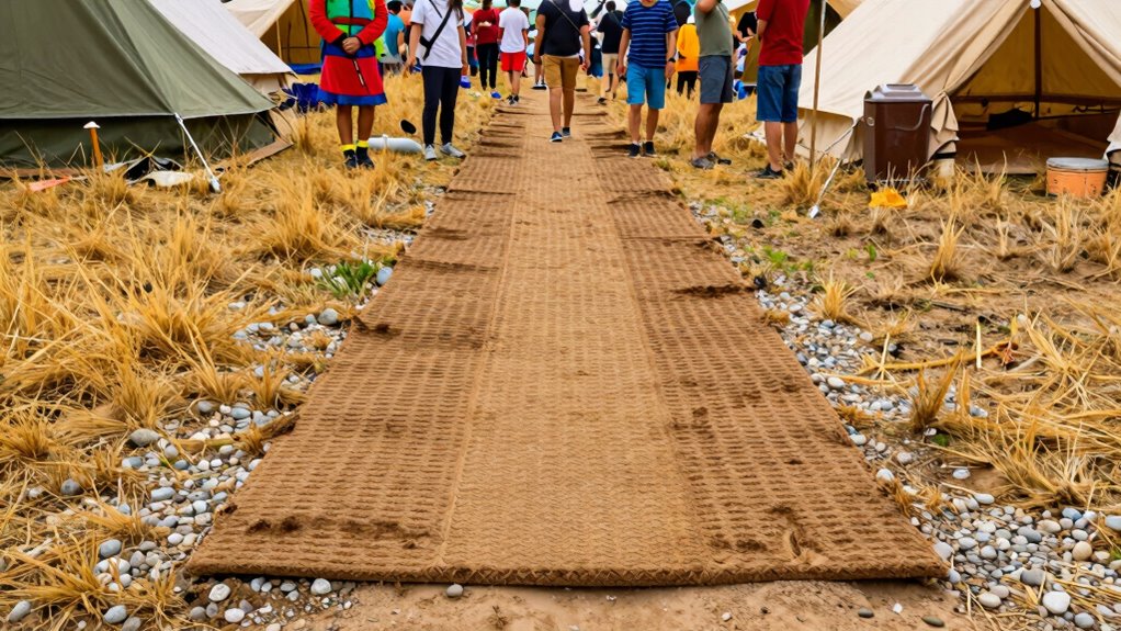 sand mats improve festival safety