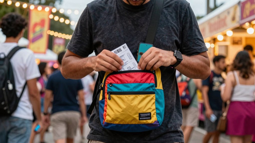 secure belongings at festivals