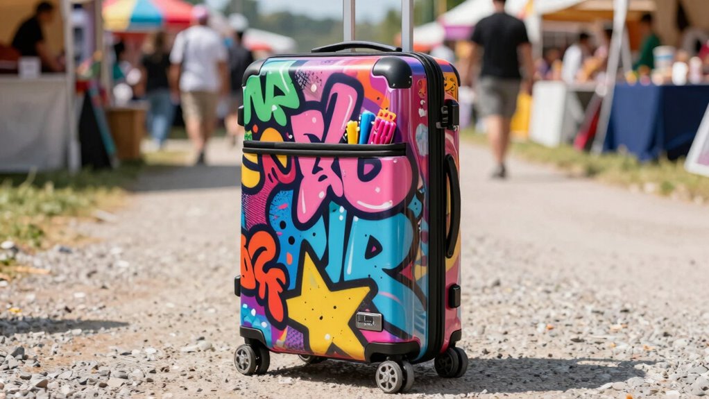 secure ergonomic festival luggage