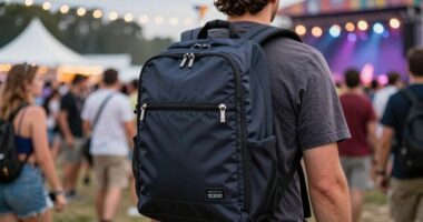 secure stylish festival backpack