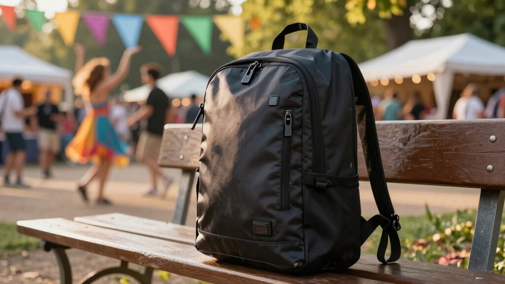 secure stylish festival backpack