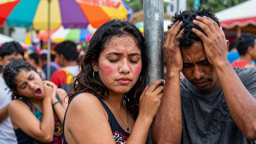 signs of festival overexertion