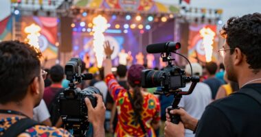 small team festival filming
