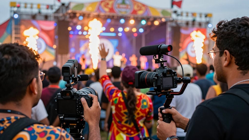 small team festival filming