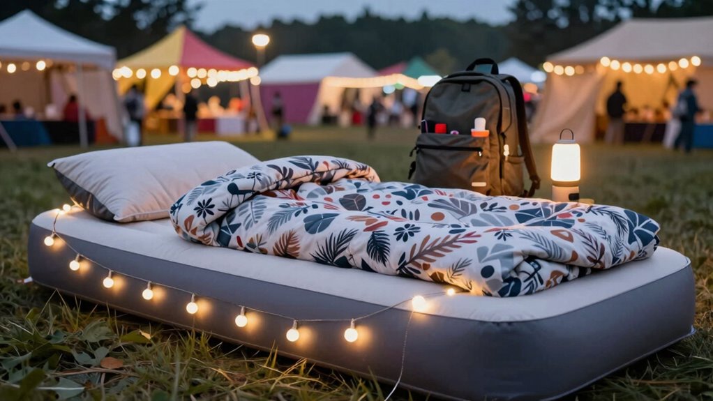 smart lightweight festival sleep gear