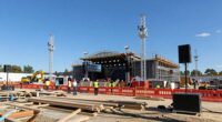 stage construction and setup