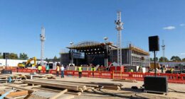 stage construction and setup