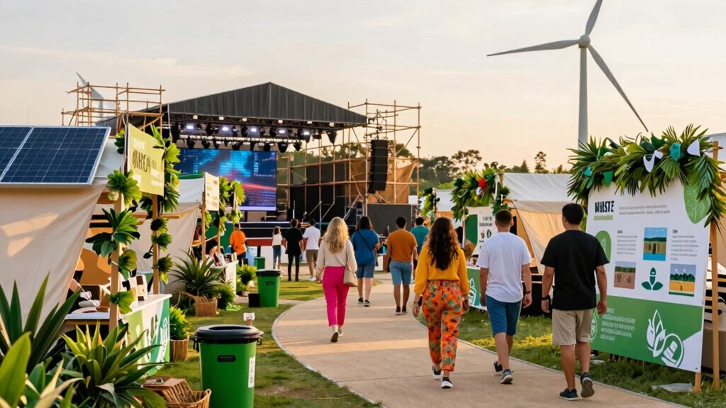 sustainable festival energy waste