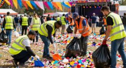 team efforts during cleanup