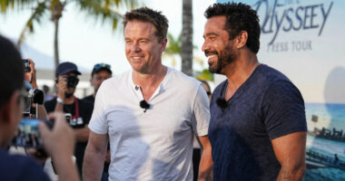 Matt Damon & John Leguizamo Kick Off ‘The Odyssey’ Press Tour at Miami Photo Call