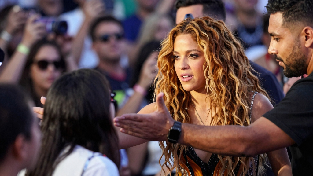 Shakira Intervenes to Prevent Fan from Confrontation During Concert