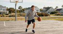Adam Sandler Plays Pickup Basketball On Nantucket After Calling Police To Find A Court