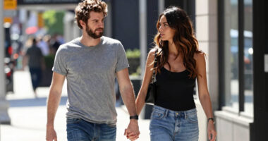 Andrew Garfield Rocks Bushy Hair and Beard as He and Girlfriend Monica Barbaro Pack on the PDA at Wimbledon