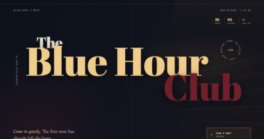 The Blue Hour Club — Jazz Below Canal Street — Sound-Driven Visuals (FABLE/175, room 38)