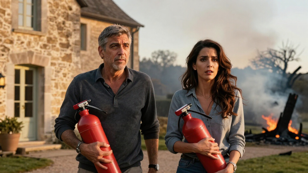 George and Amal Clooney Forced to Evacuate Home in France as Wildfires Burn