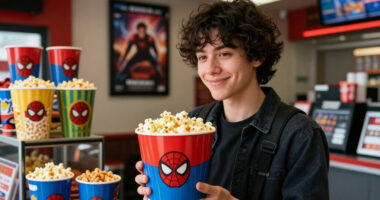 How to get special 'Spider-Man' popcorn buckets for 'Brand New Day'