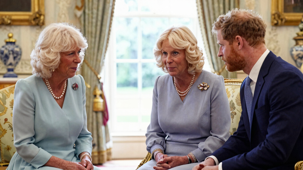 Queen Camilla “Dropped Everything” to Be Part of King Charles and Prince Harry’s Reunion